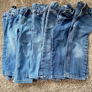 6 pair 3T Boys Jeans